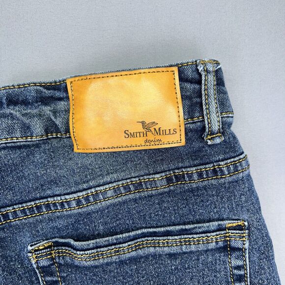 Smith and Mills Jeans Blue Denim Stretch Mens Size 33 Tailored Low Rise - Picture 13 of 14